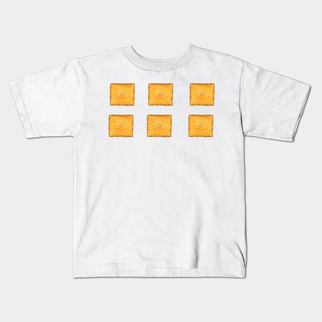 Cheese crackers Kids T-Shirt by ampp